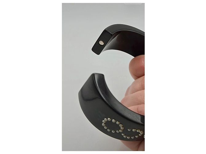 Bracciale mini perle nere Chanel COCO, 2008 P Nero Crudo Silver hardware - vista 7