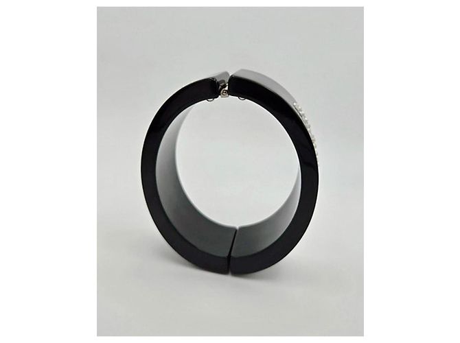 Bracciale mini perle nere Chanel COCO, 2008 P Nero Crudo Silver hardware - vista 8