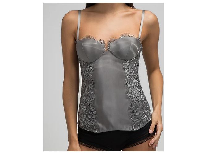 Nuovo Corset Bustier Corset La Perla con etichette - 95 B Grigio - vista 2