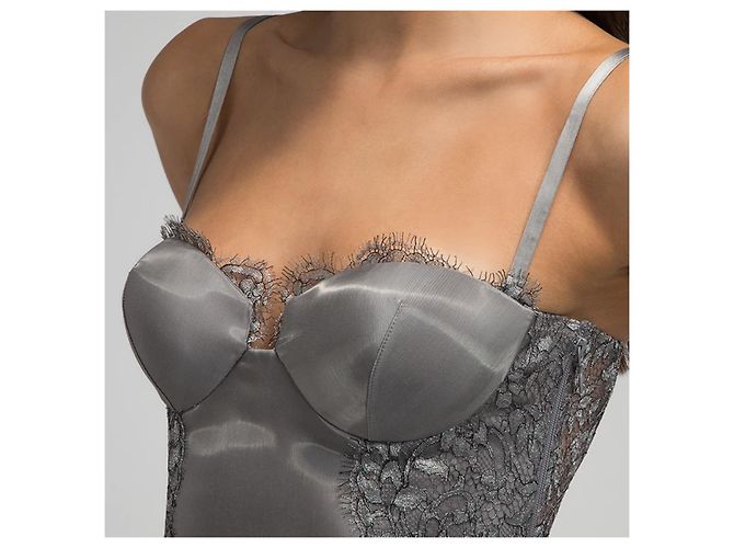 Nuovo Corset Bustier Corset La Perla con etichette - 95 B Grigio - vista 5