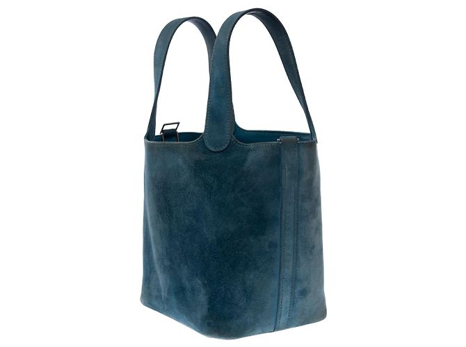Hermès Borsa HERMES Picotin in Svezia Blu - 102403 - vista 5