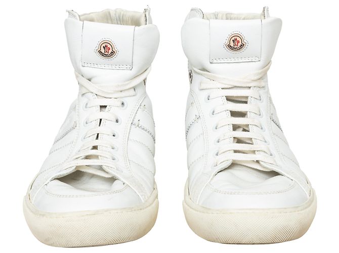 Sneakers alte Moncler Lyon Bianco - vista 3