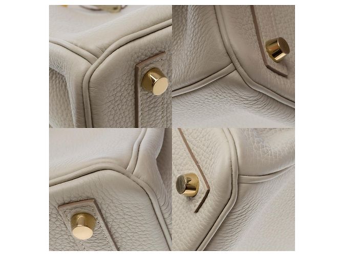 Hermès Sac HERMES Birkin 25 en Cuir Gris - 102381 - vue 12