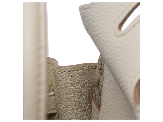 Hermès Sac HERMES Birkin 25 en Cuir Gris - 102381 - vue 8
