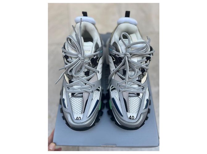 Balenciaga Track Sneaker Leder Grau - Ansicht 2