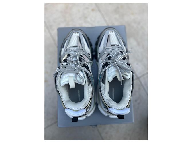 Balenciaga Track Sneaker Leder Grau - Ansicht 7