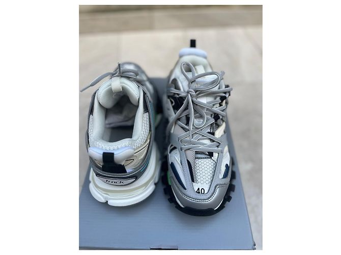 Balenciaga Track Sneaker Leder Grau - Ansicht 9