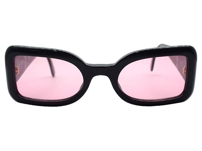 Occhiali da sole tinti Chanel Nero Oro Logo Rosa Rosso 05977 D'oro - vista 3