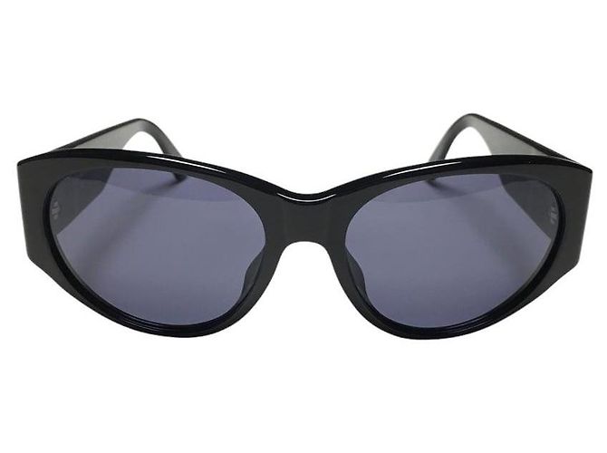 Occhiali da sole Chanel Nero Argento Logo CC 06917 - vista 2