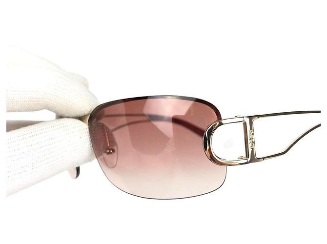 Gafas de sol tintadas oro rosa rojo Christian Dior 3YGKW - vista 2