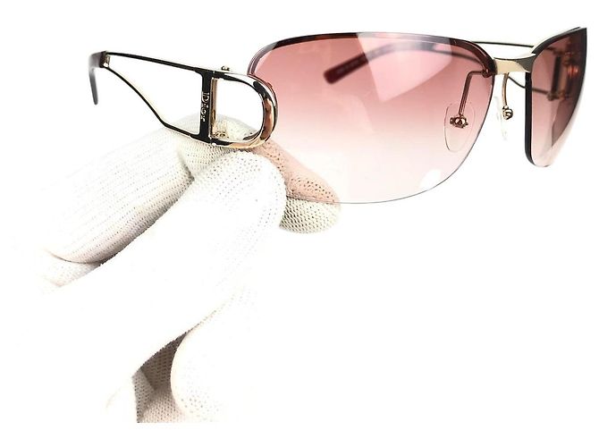 Gafas de sol tintadas oro rosa rojo Christian Dior 3YGKW - vista 3