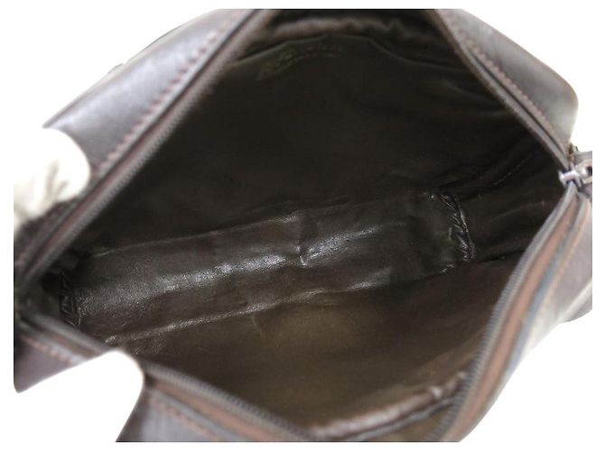 Borsa a tracolla in tela monogramma Zucca marrone Fendi - vista 9