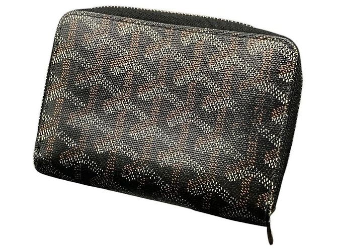 Portafoglio Tuileries bi-fold in pelle nera con monogramma Goyard e zip Nero - vista 2