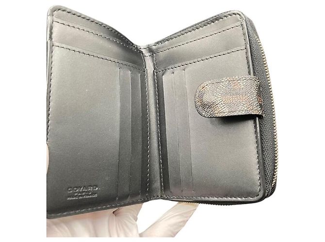 Portafoglio Tuileries bi-fold in pelle nera con monogramma Goyard e zip Nero - vista 4