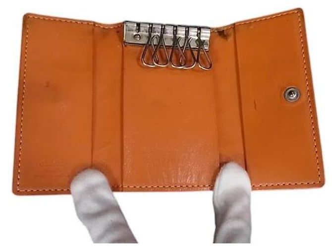 Goyard Orange Monogramm Saint Pierre Schlüsselhalter Tasche - Ansicht 11