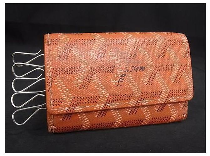 Goyard Orange Monogramm Saint Pierre Schlüsselhalter Tasche - Ansicht 6