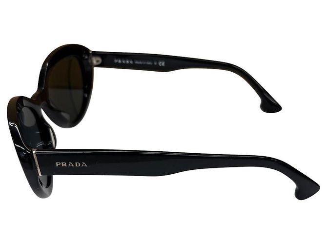 Gafas de sol cat-eye de acetato negro Prada SPR-15Q-F - vista 3