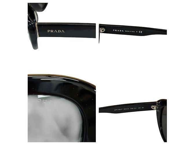 Gafas de sol cat-eye de acetato negro Prada SPR-15Q-F - vista 6