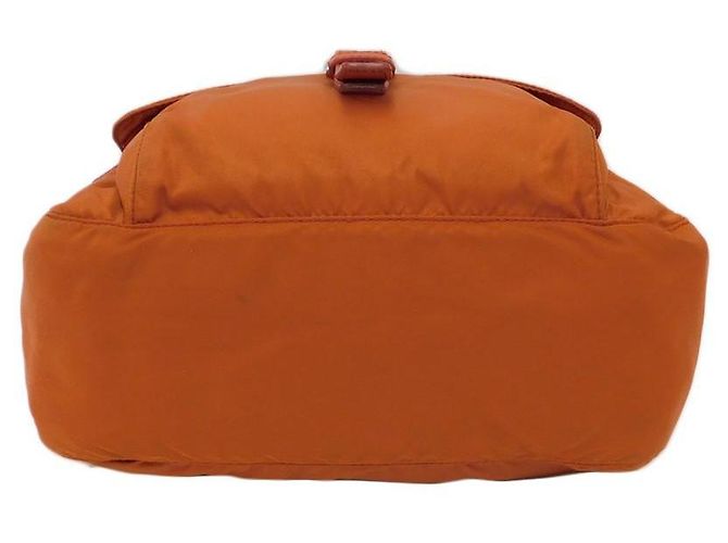 Prada Orange Tessuto Nylon Logo Umhängetasche - Ansicht 5