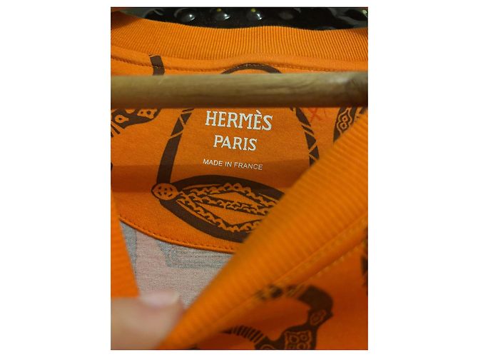Vestido Hermès de algodón naranja - vista 3
