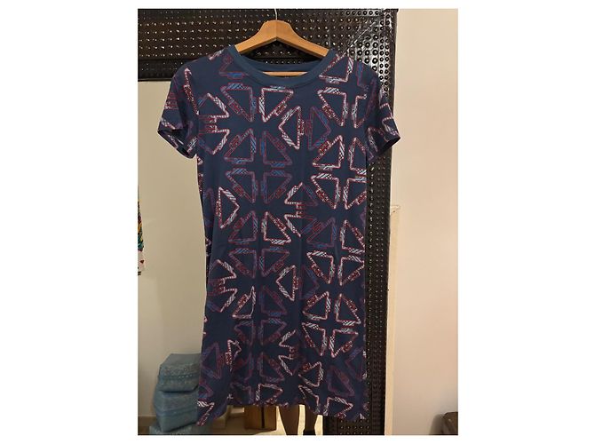 Abito T-shirt Hermès Blu Navy Cotone - vista 2