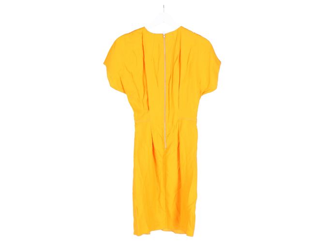 Knie-langes Shiftkleid aus orangefarbener Viskose von Acne Studios - Ansicht 5