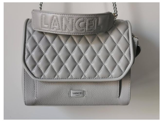 Borsa Lancel Ninon Grigia in Pelle Grigio - vista 2