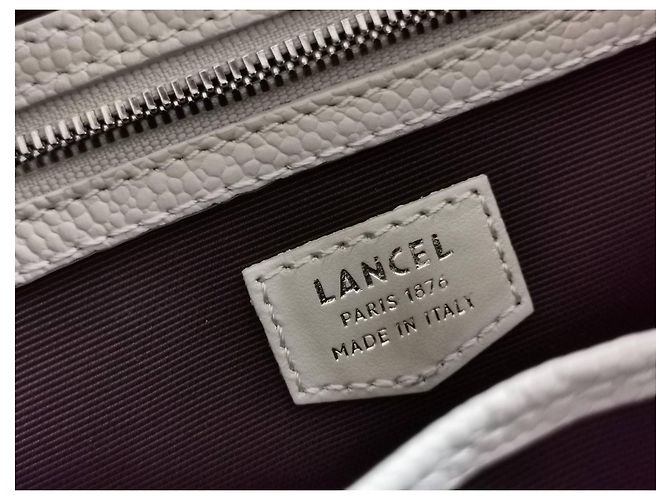 Borsa Lancel Ninon Grigia in Pelle Grigio - vista 5