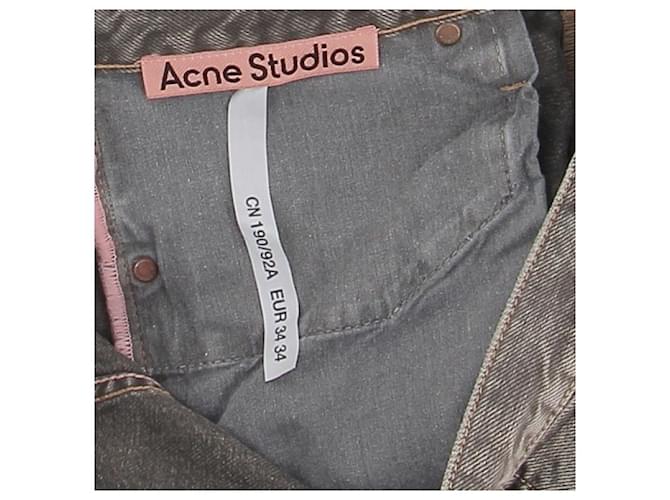 Jeans ACNE STUDIOS T.US 34 Cotone Grigio - vista 3