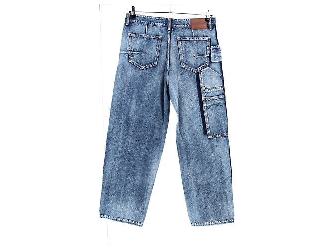 Pantaloni DIOR T.IT 50 Cotone Blu - vista 2