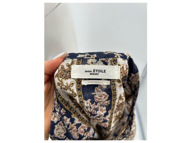 ISABEL MARANT ETOILE Tops T.FR 38 Algodón Azul marino - vista 5