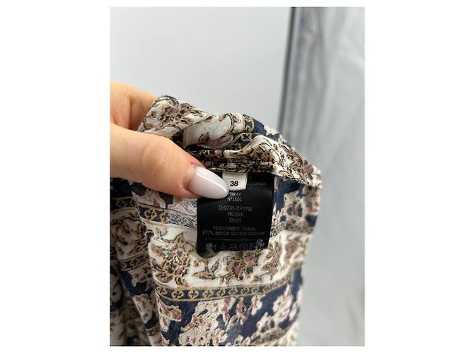 ISABEL MARANT ETOILE Tops T.FR 38 Algodón Azul marino - vista 6