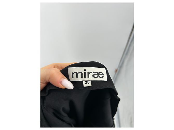 Autre Marque MIRAE Kleider T.FR 36 Viskose Schwarz - Ansicht 6