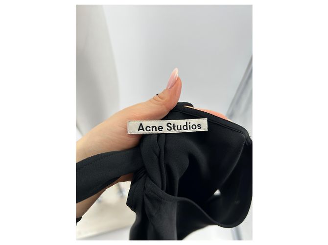 ACNE STUDIOS Tops T.FR 38 Viscosa Negro - vista 5