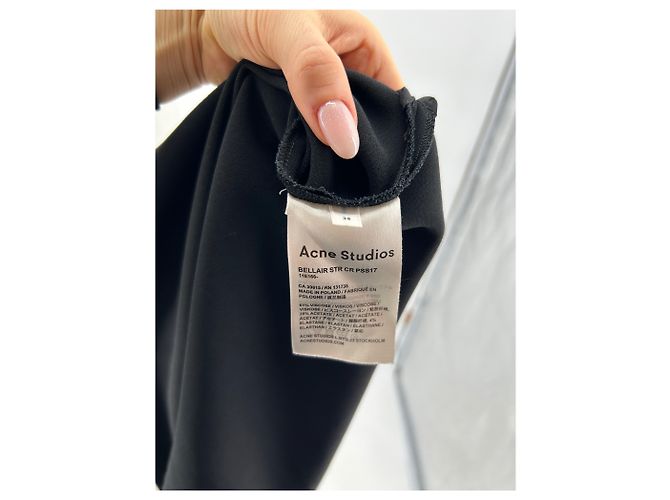 ACNE STUDIOS Tops T.FR 38 Viscosa Negro - vista 6
