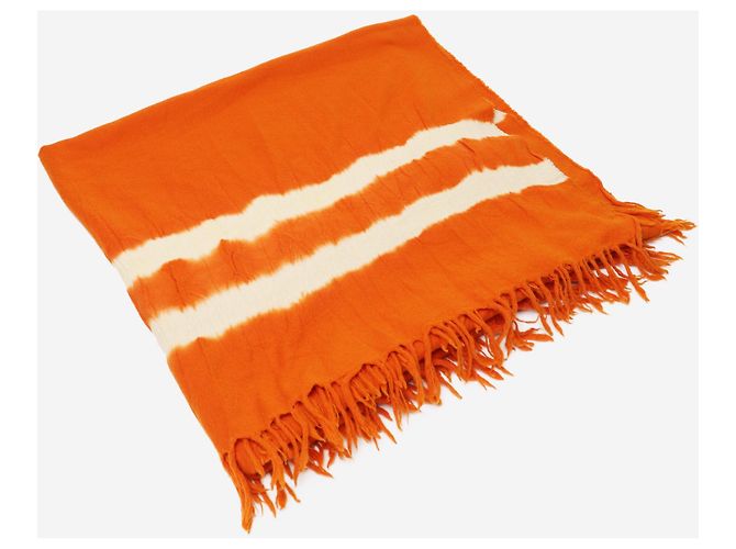 Issey Miyake Bufanda tie-dye naranja - vista 2