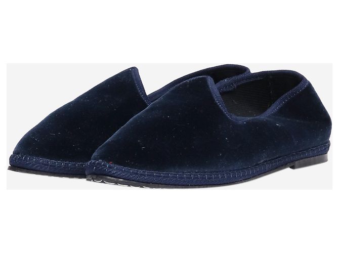 Larusmiani Blaue Samt-Slipper - Größe EU 37 - Ansicht 2
