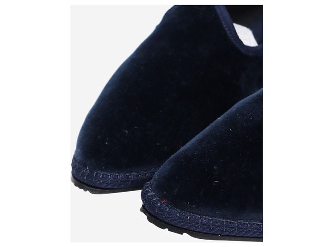 Larusmiani Blaue Samt-Slipper - Größe EU 37 - Ansicht 4