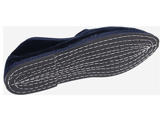 Larusmiani Blaue Samt-Slipper - Größe EU 37 - Ansicht 5