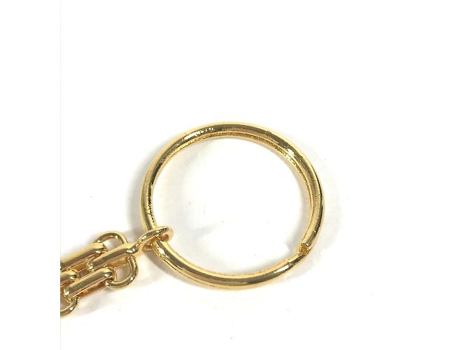 Portachiavi in metallo dorato Chanel D'oro - vista 10