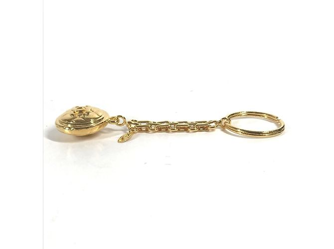 Portachiavi in metallo dorato Chanel D'oro - vista 4