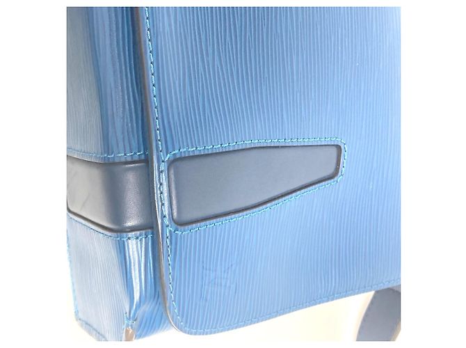 Borsa a Spalla Epi Harrington di Louis Vuitton Blu - vista 11