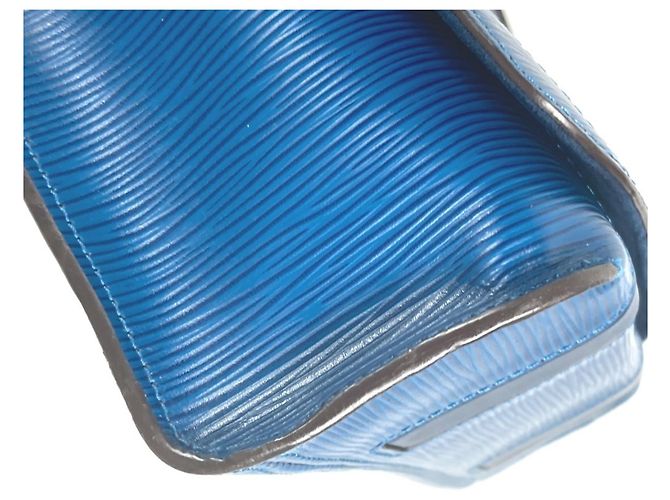 Borsa a Spalla Epi Harrington di Louis Vuitton Blu - vista 12