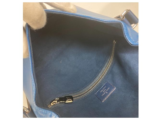 Borsa a Spalla Epi Harrington di Louis Vuitton Blu - vista 14