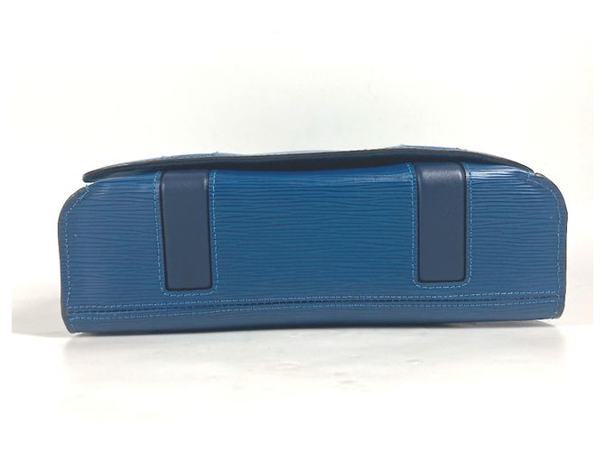 Borsa a Spalla Epi Harrington di Louis Vuitton Blu - vista 4