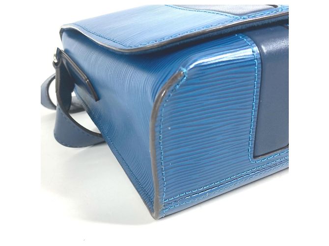 Borsa a Spalla Epi Harrington di Louis Vuitton Blu - vista 5