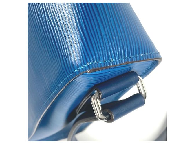 Borsa a Spalla Epi Harrington di Louis Vuitton Blu - vista 8
