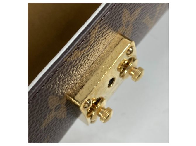 Papillon Monogram Kettenhandtasche von Louis Vuitton Braun Weiß - Ansicht 14