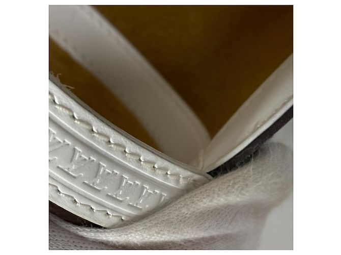 Papillon Monogram Kettenhandtasche von Louis Vuitton Braun Weiß - Ansicht 16