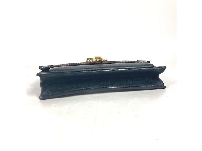 Louis Vuitton Damier Portefeuille Vavin Chain Wallet Shoulder Bag Brown Black - view 2